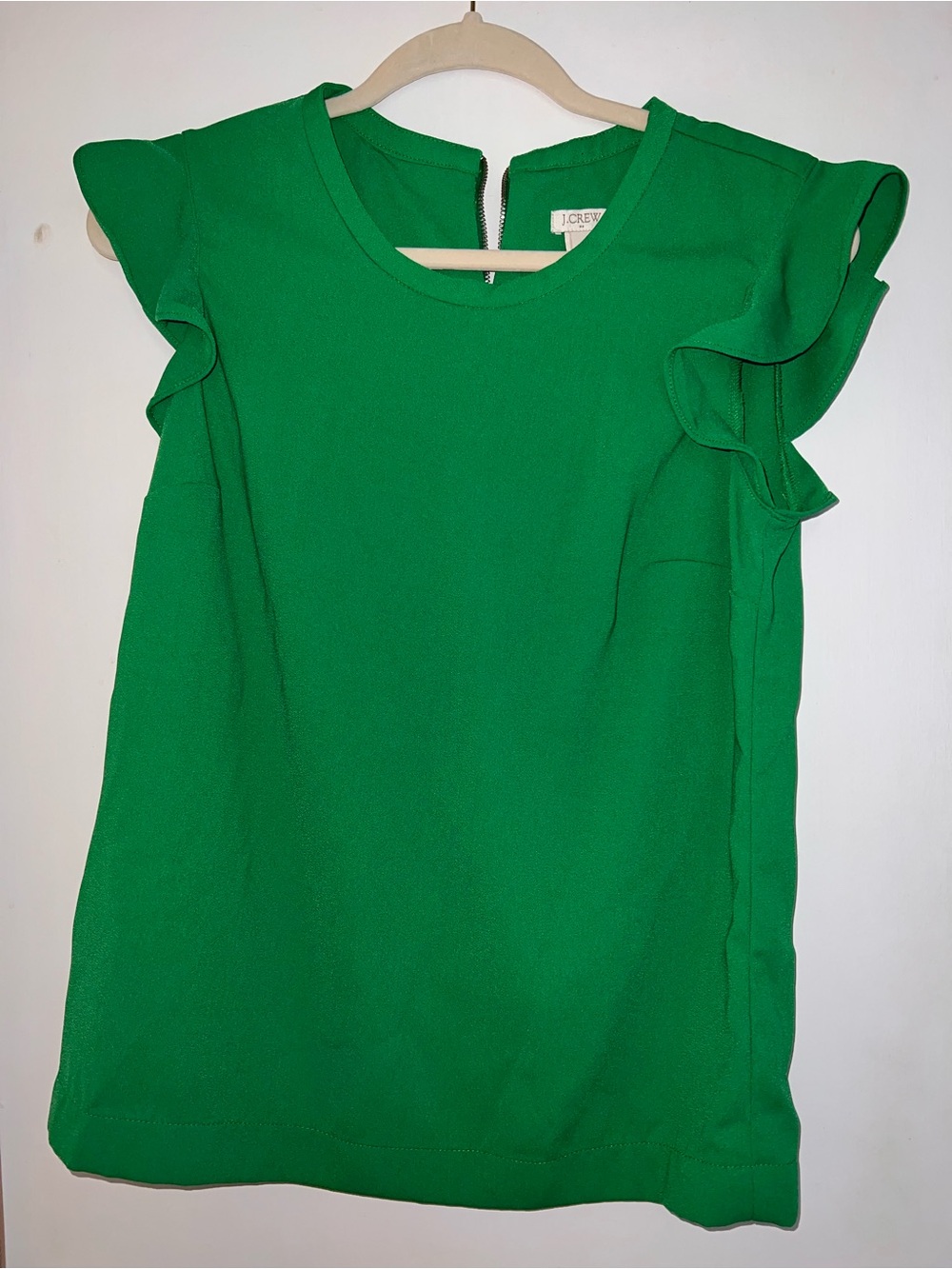 J. Crew ruffle sleeve blouse